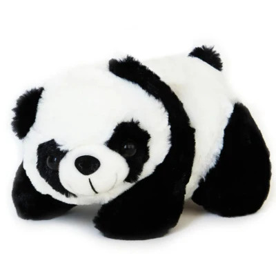 خرید عروسک فانتزی پاندا خوابیده 27 سانتیمتر با ظاهر بامزه و مناسب سیسمونی و اتاق کودک 🐼💤